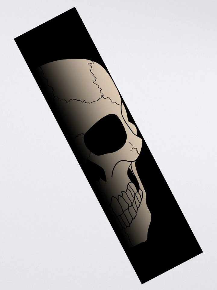 Faded skull left side large sticker product image (2)