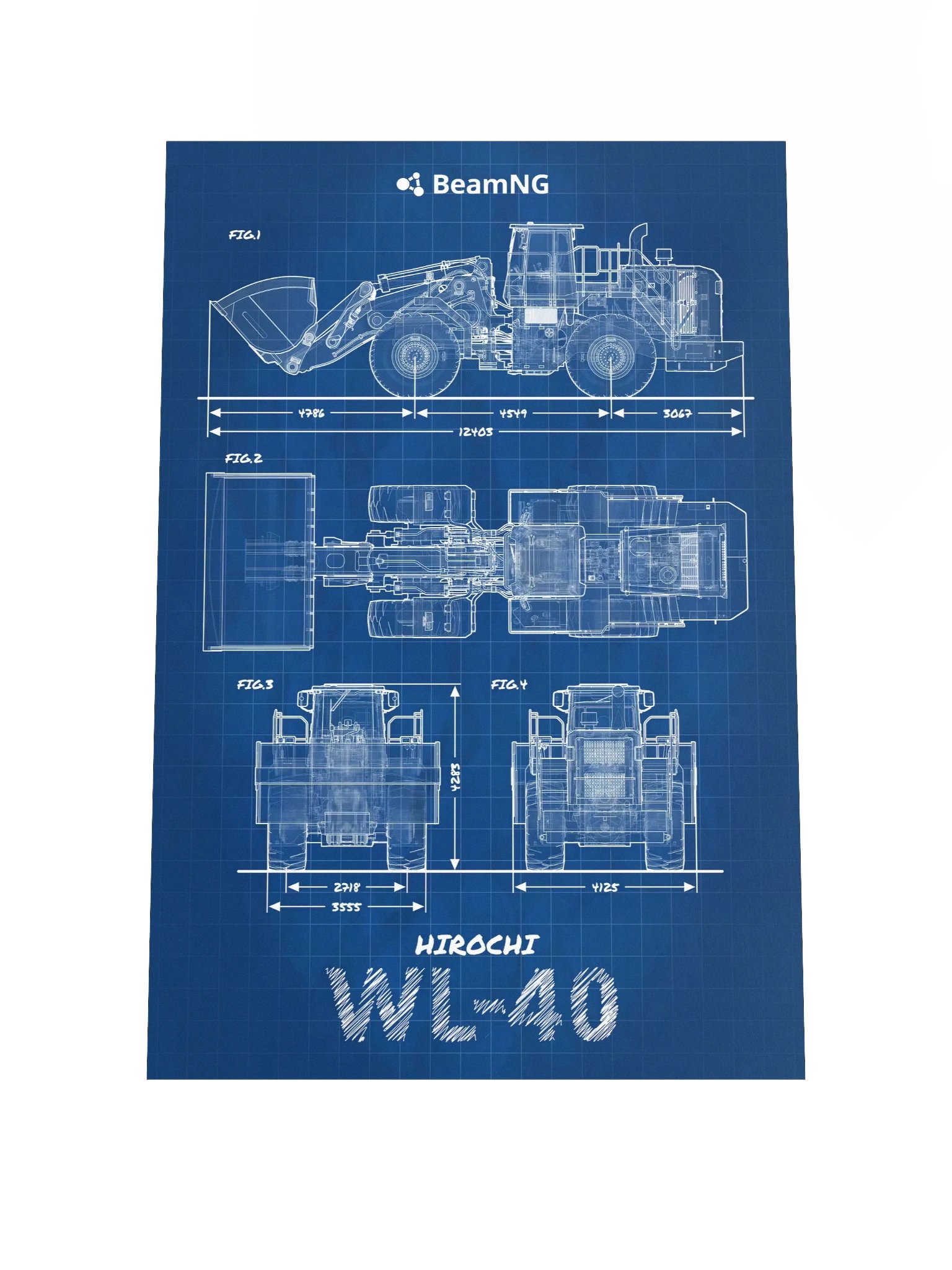 Hirochi WL-40 Blueprint Poster product image (4)