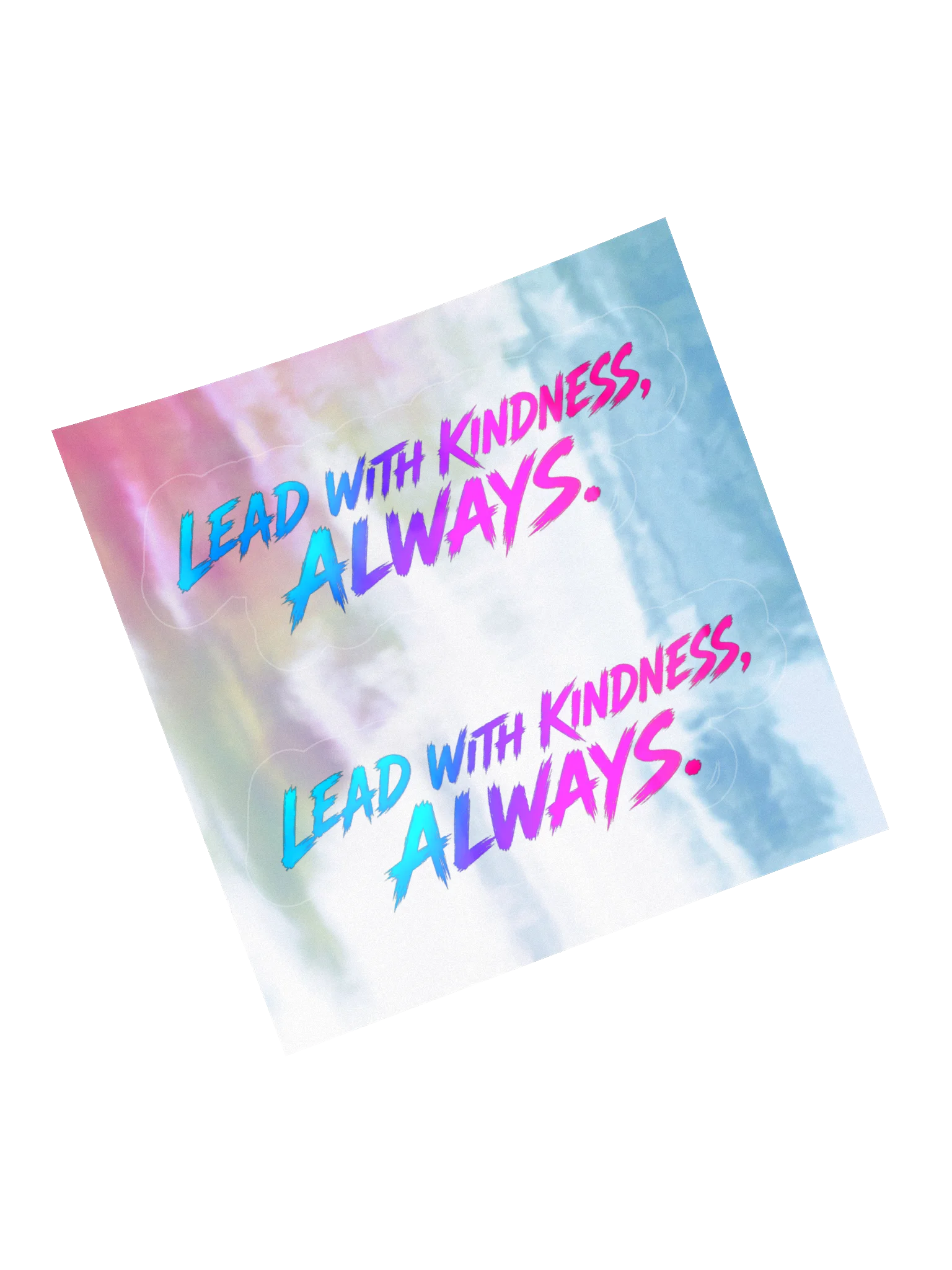 Lead With Kindness, Always — Holographic Sticker Sheet product image (5)