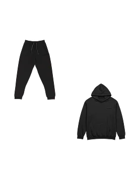 Embroidered Hoodie/ Jogger Bundle