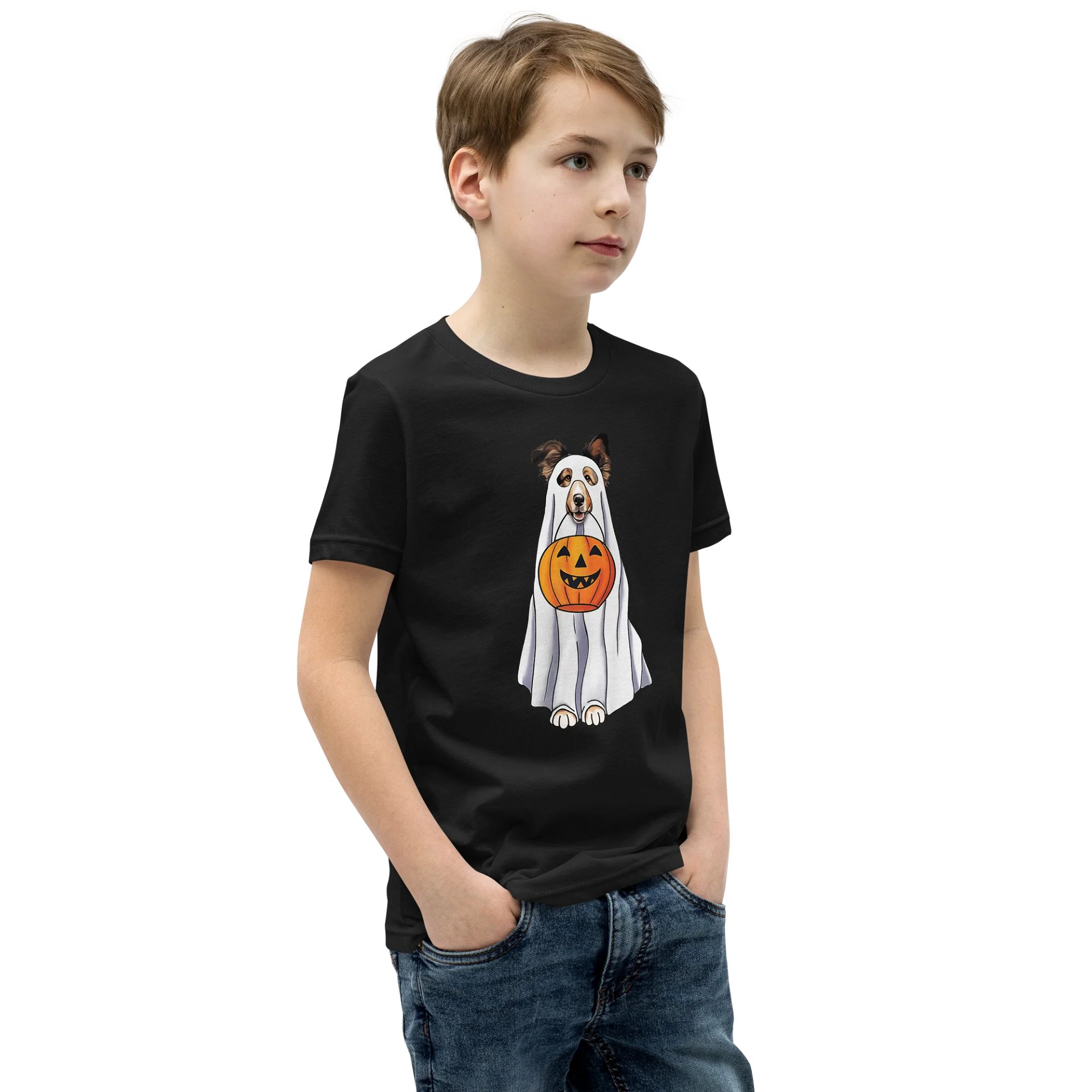 Halloween Shetland Sheepdog Youth T-Shirt product image (2)