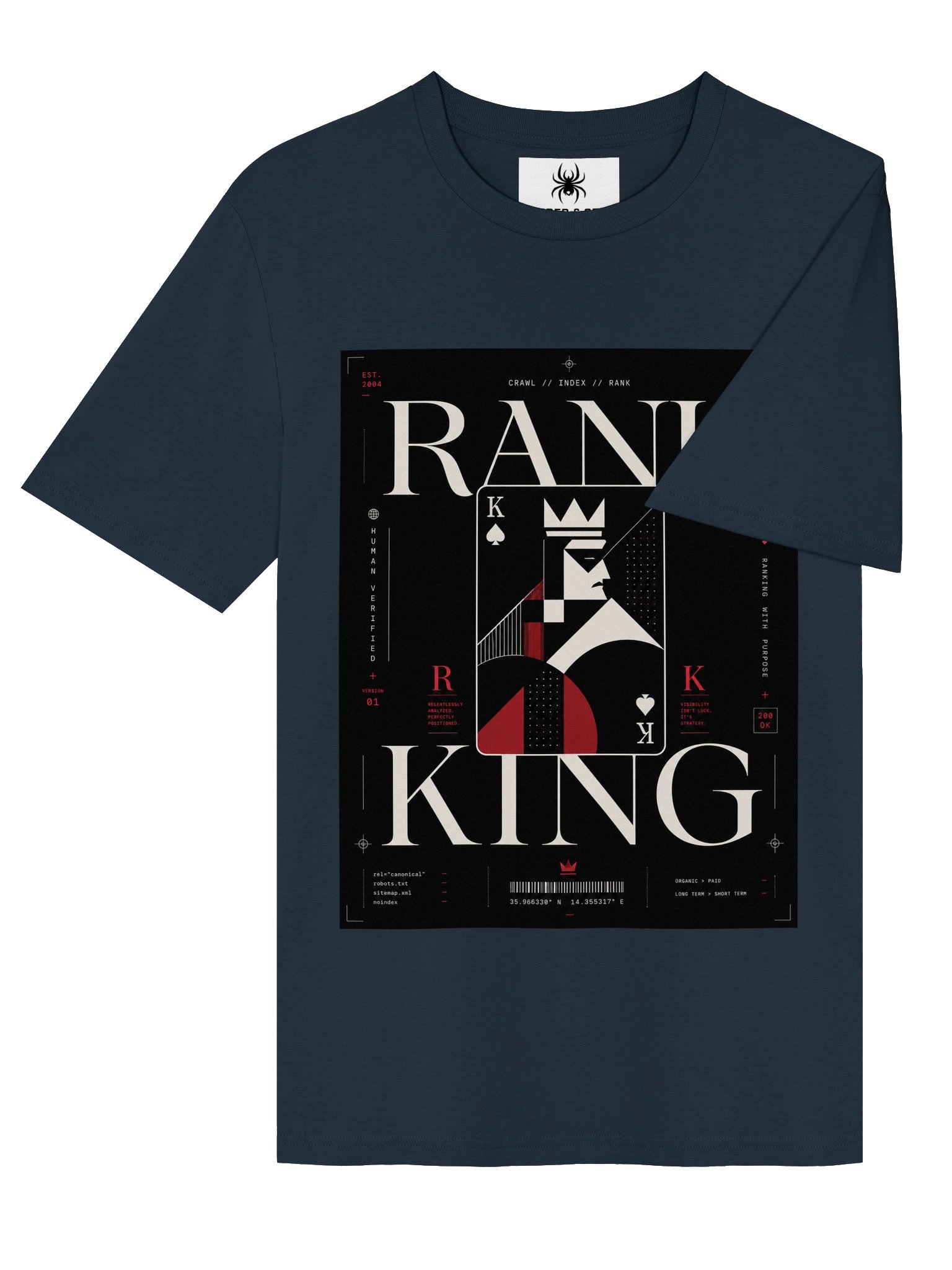 "Rank King" Tee – Premium SEO Shirt | Crawl // Index // Rank product image (13)