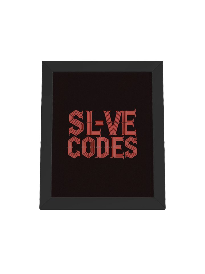 SL-VE CODES FRAMED CANVAS product image (2)
