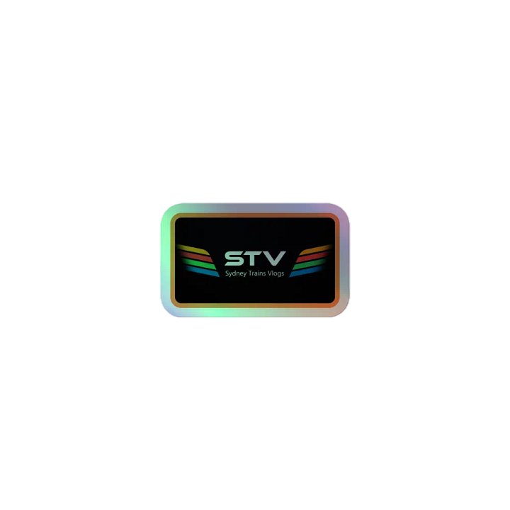 STV Orange Border Holographic Sticker Sheet product image (1)
