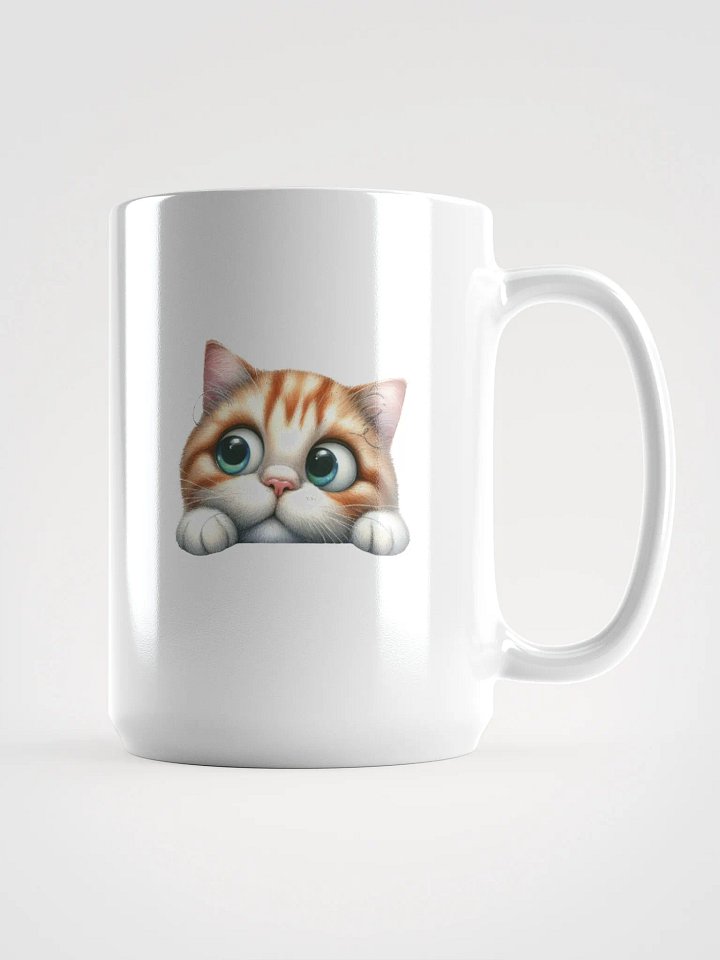 Curious Cat Cartoon Mug product image (1)