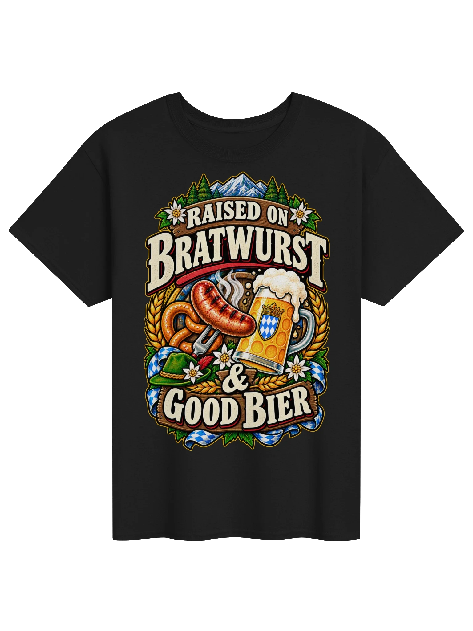 Raised on Bratwurst and Good Bier German Vintage Tee