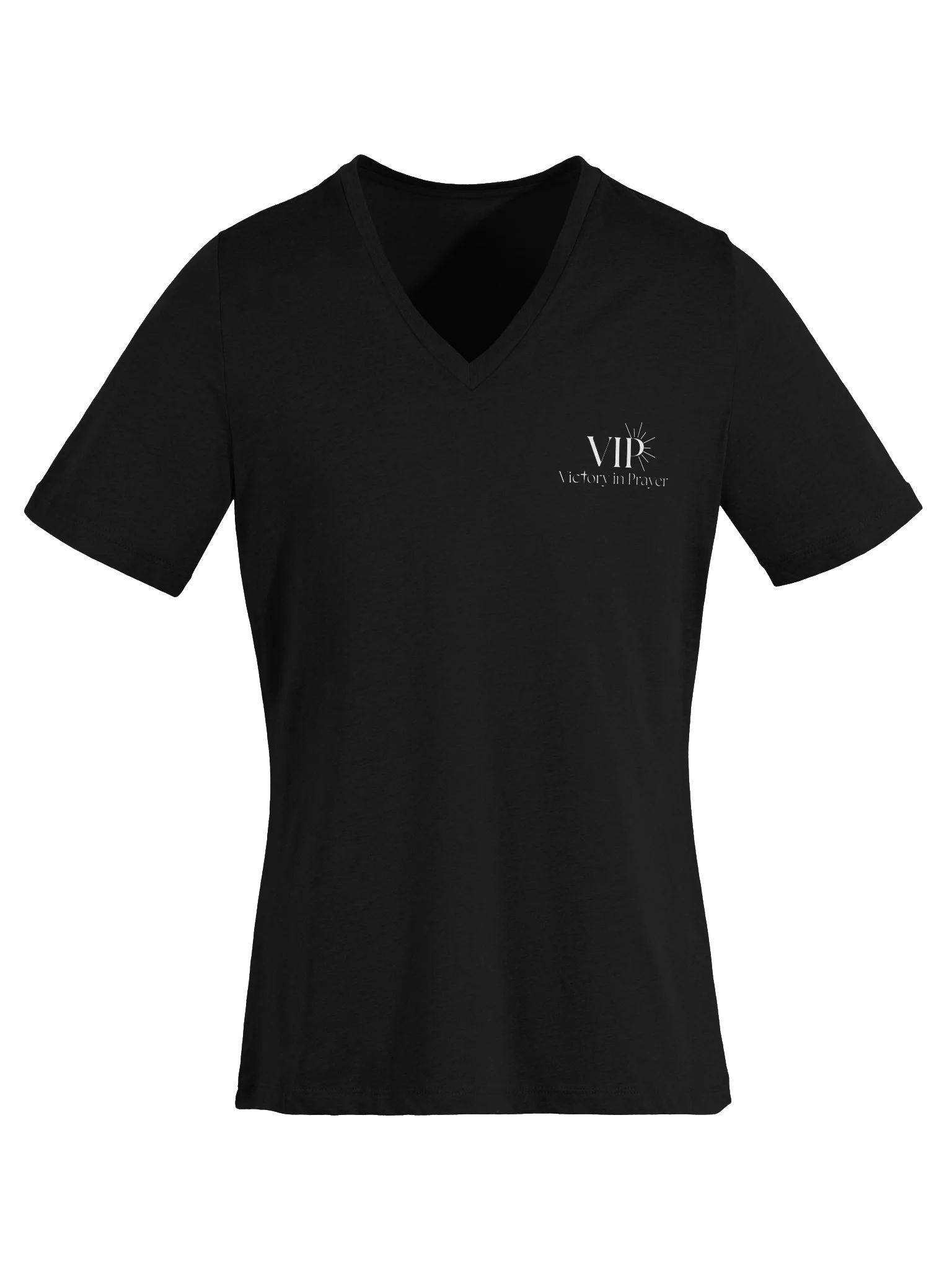 VIP Victory in Prayer Relaxed Clothed in Faith Womens V-Neck Tee product image (5)