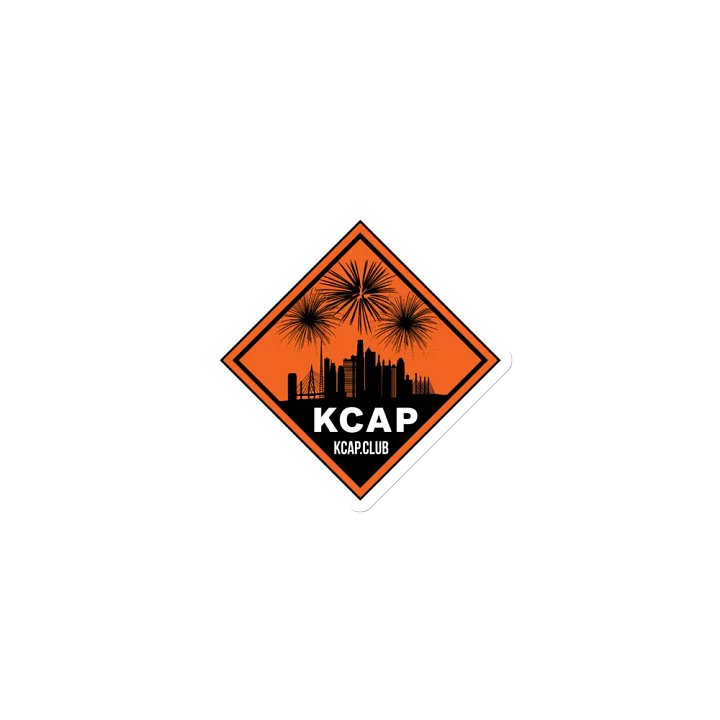 Die-Cut Magnet - Black Logo on Orange product image (1)