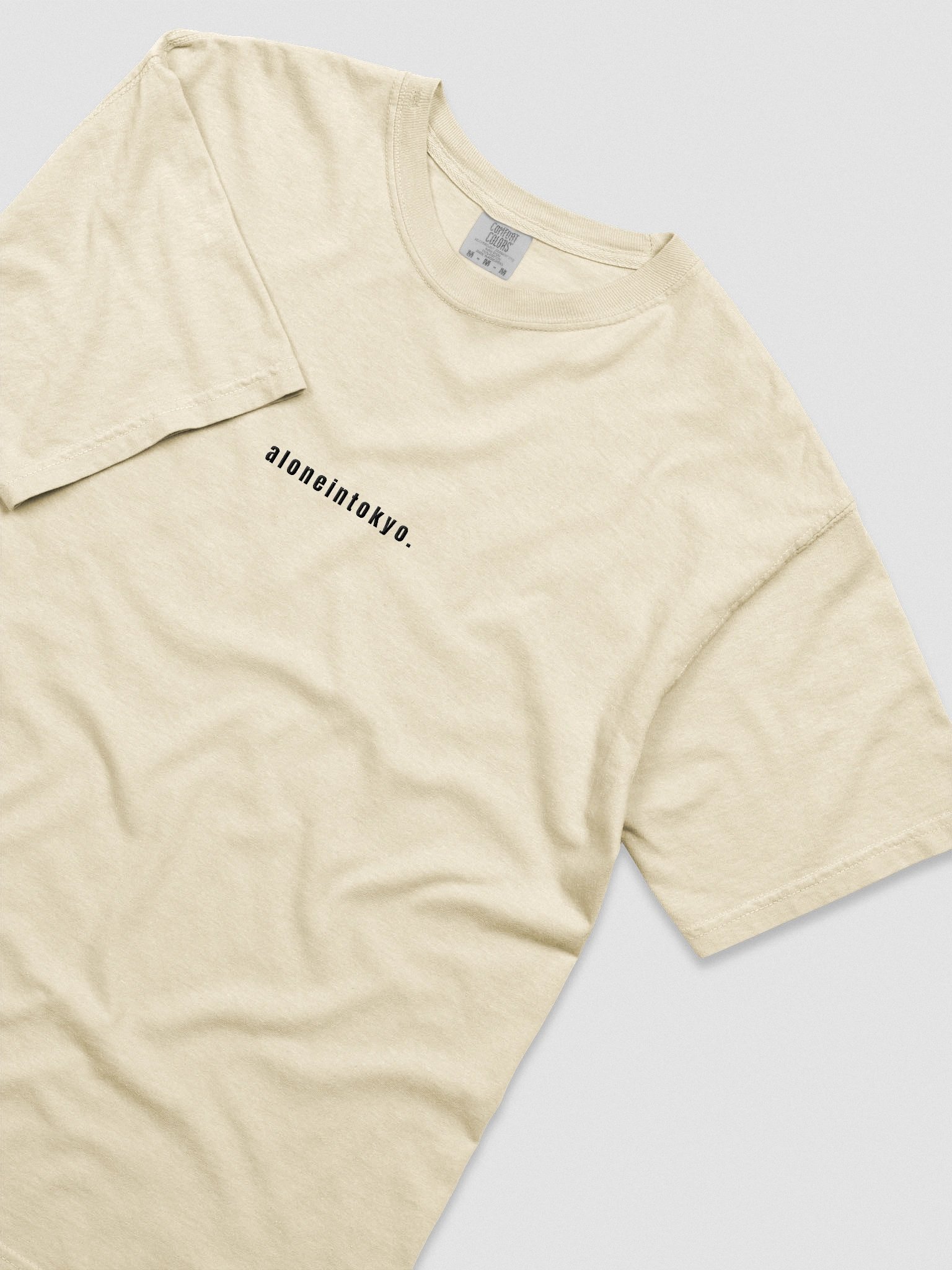 TOKYO BLACK TEXT EMBROIDERED T-SHIRT product image (2)