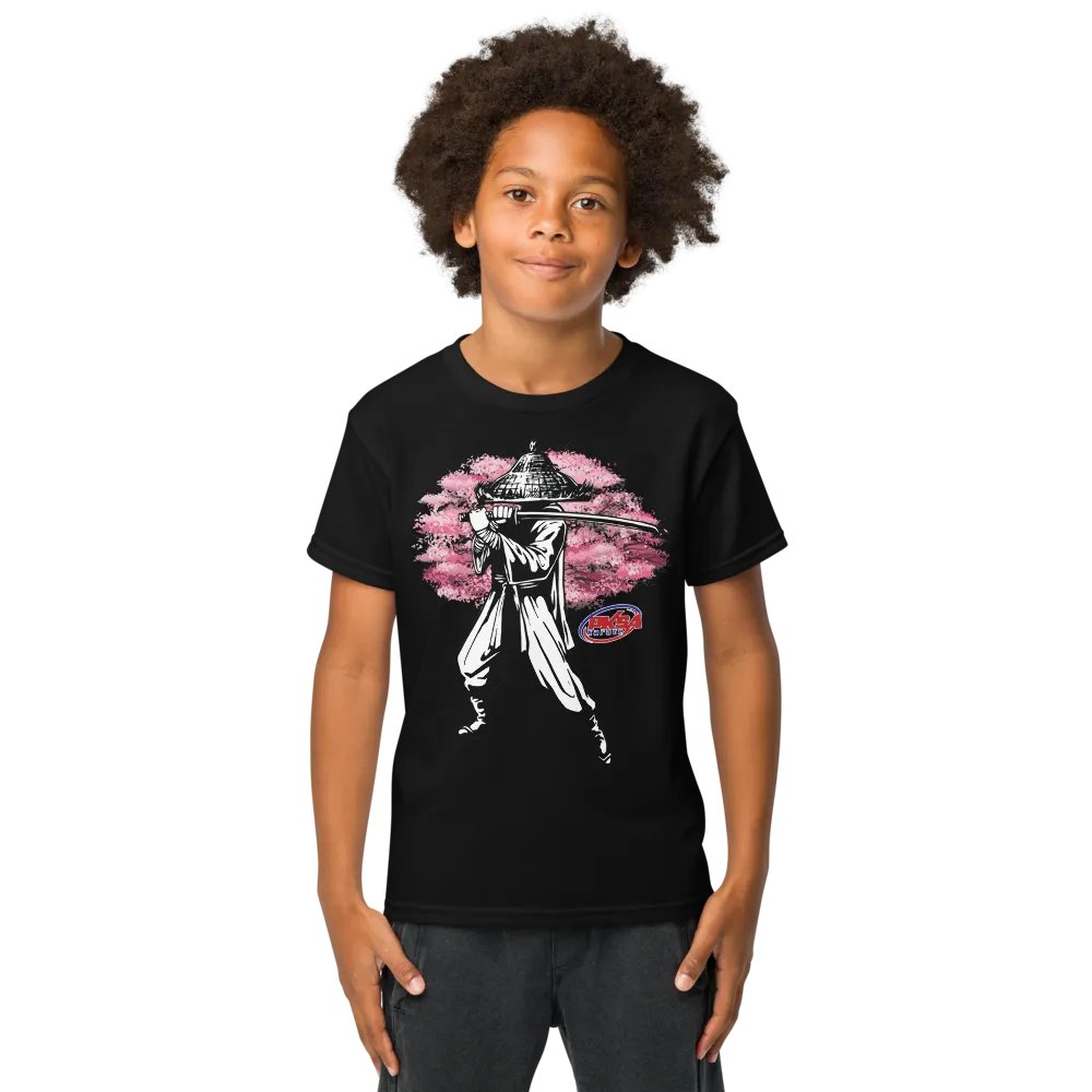 Kid's: Samurai & Cherry Blossom Tee product image (3)
