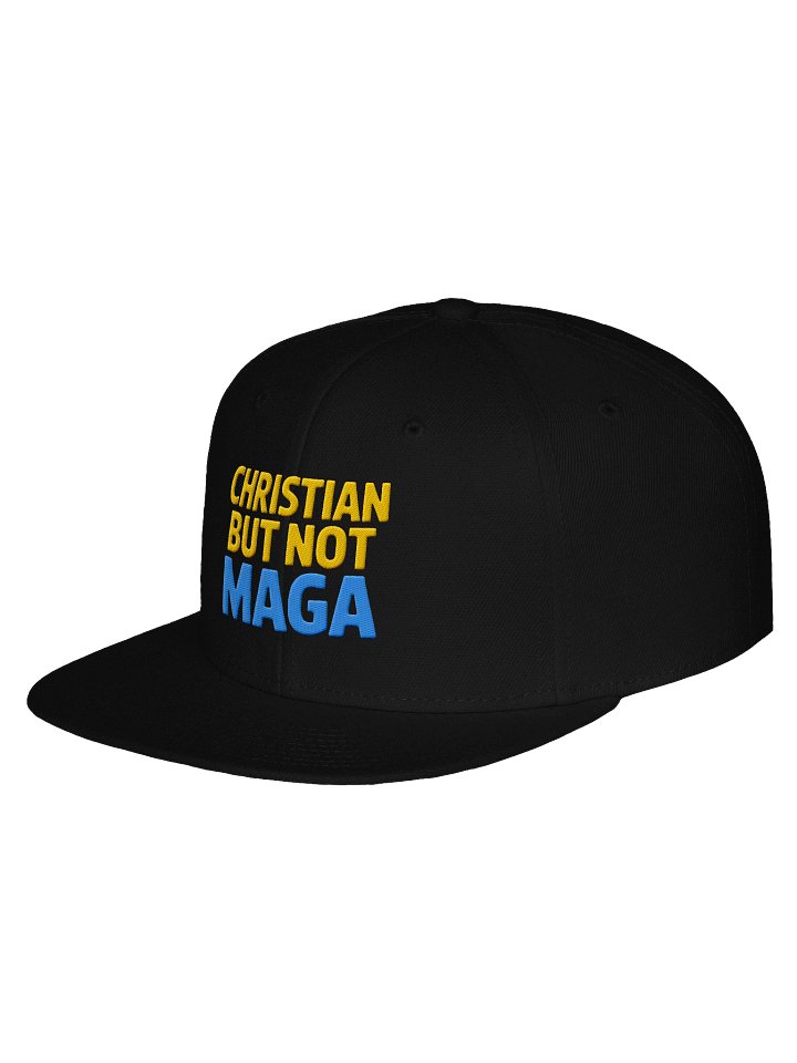 Christian But Not MAGA Premium Embroidered Snapback Cap product image (24)