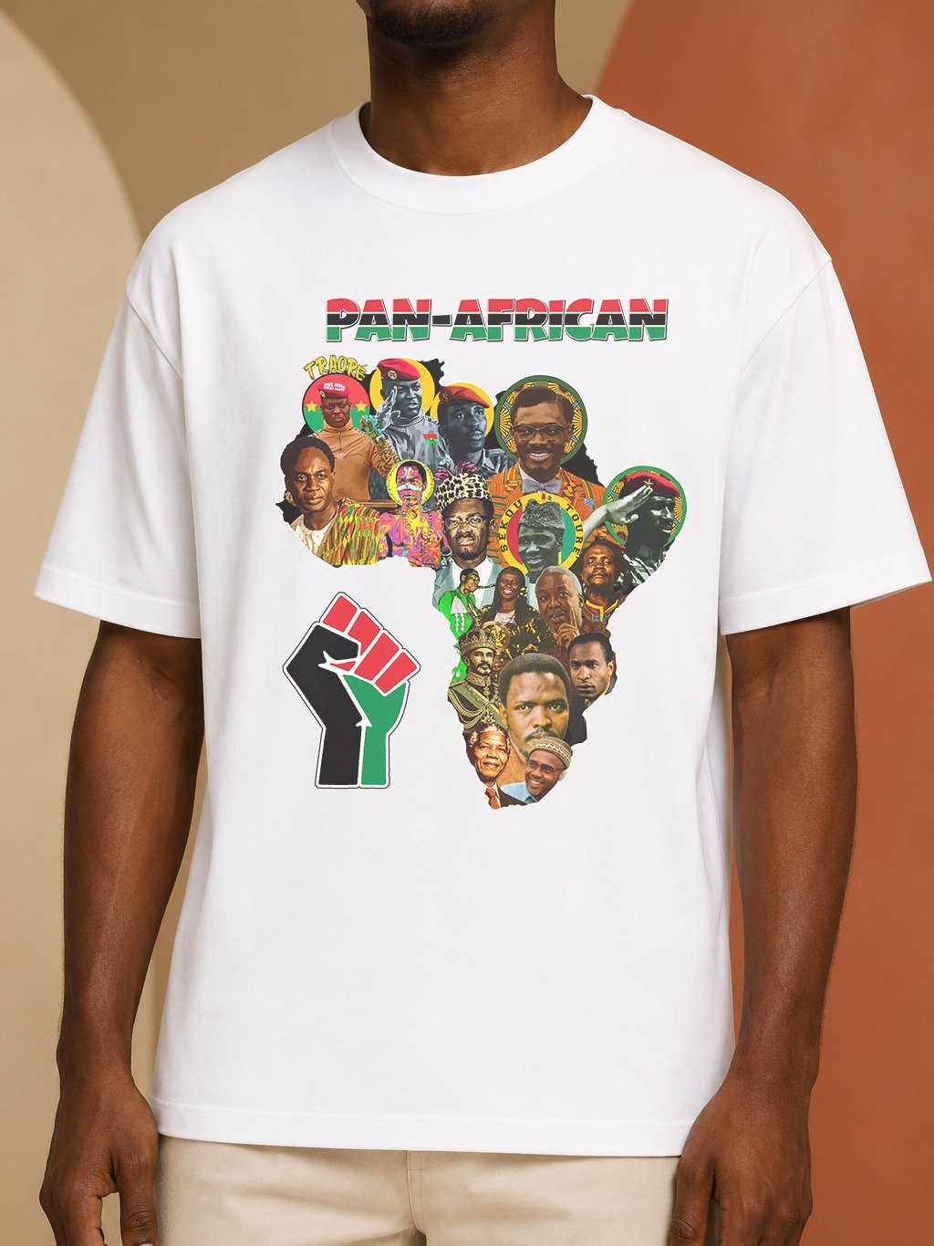 Pan-African Leaders T-Shirt | Africa Map Revolutionaries | Black History Tee product image (2)