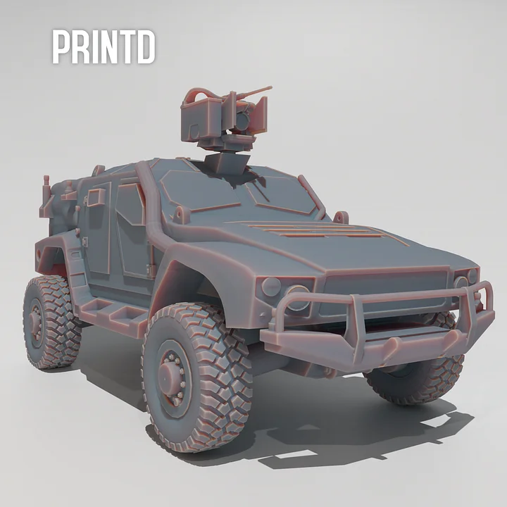 Australian Special Forces Hawkei Light Vehicle - Modern Warfare Wargame Hobby Resin Scale Models product image (1)