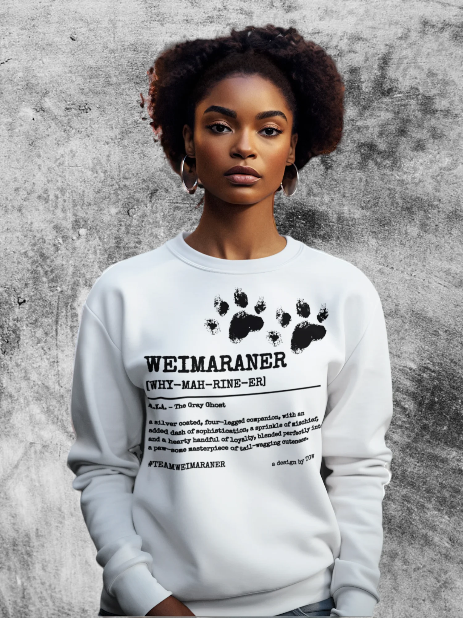 Definition of Weimaraner V2 - Lane Seven Premium Crewneck Sweatshirt product image (1)