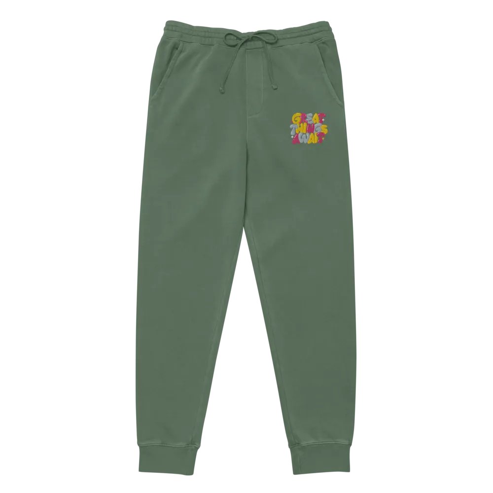 Great Things Await: Pigment Dyed Joggers product image (9)