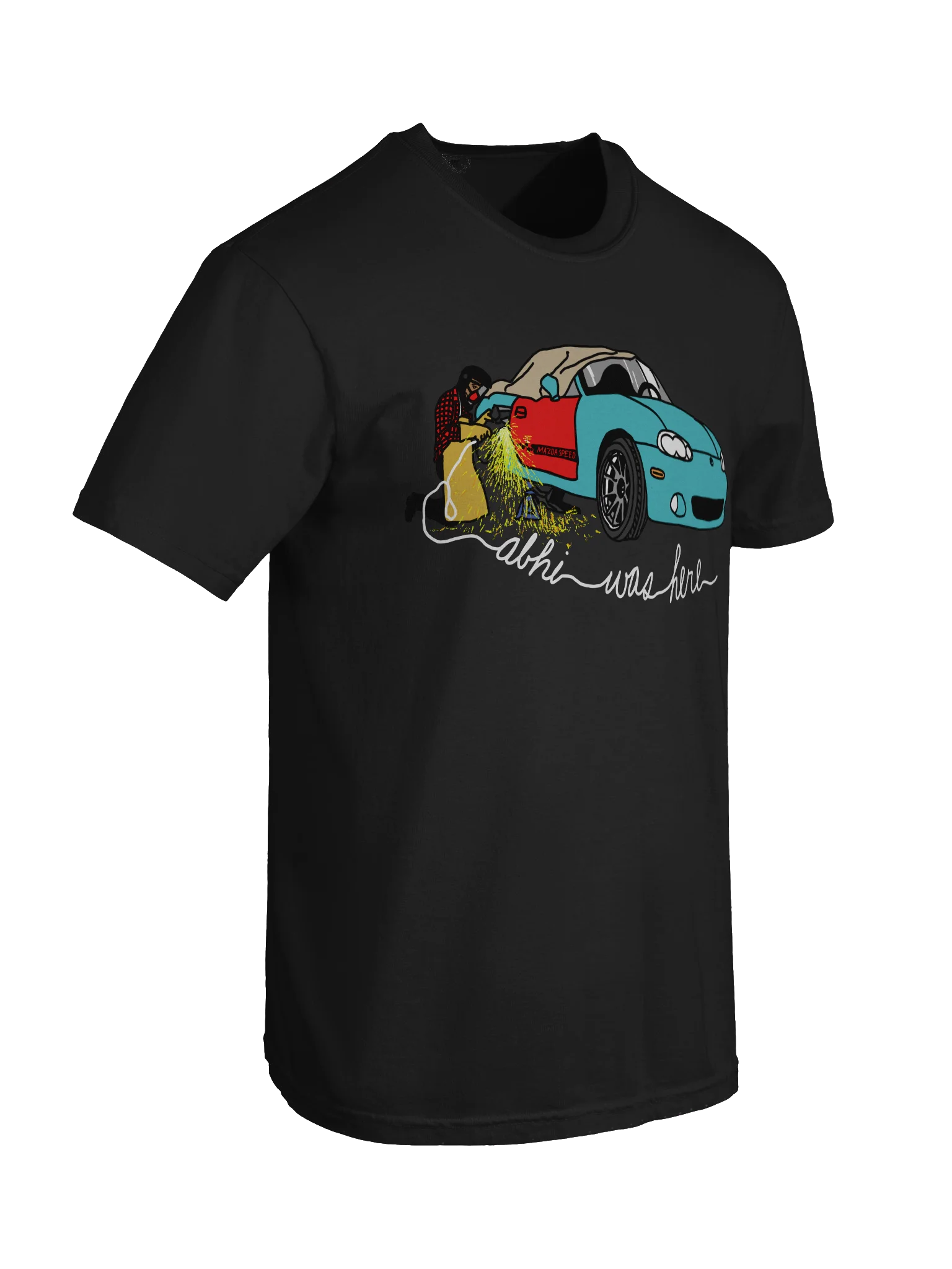 ABHI WAS HERE shirt - black product image (3)