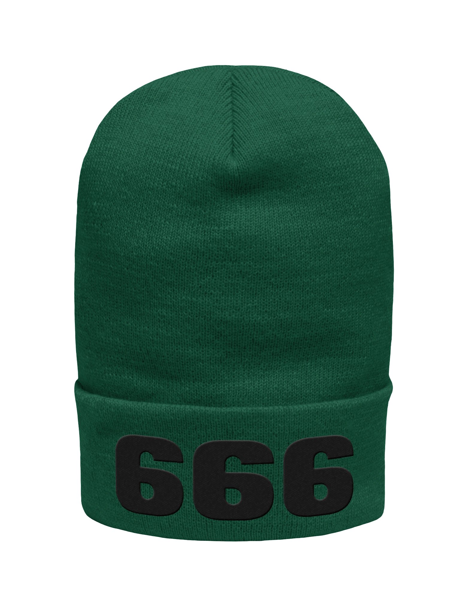 Green 666 Beanie product image (1)