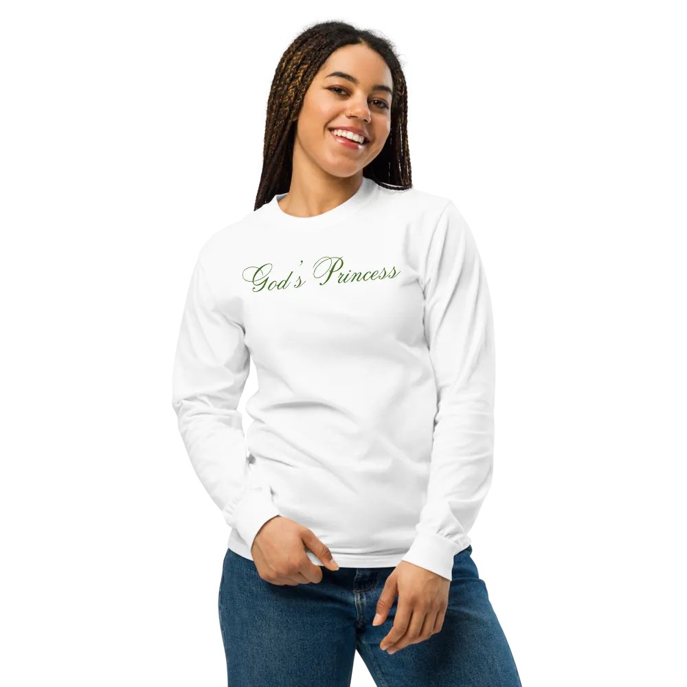 God's Princess (Dark Green Script) Long Sleeve product image (2)
