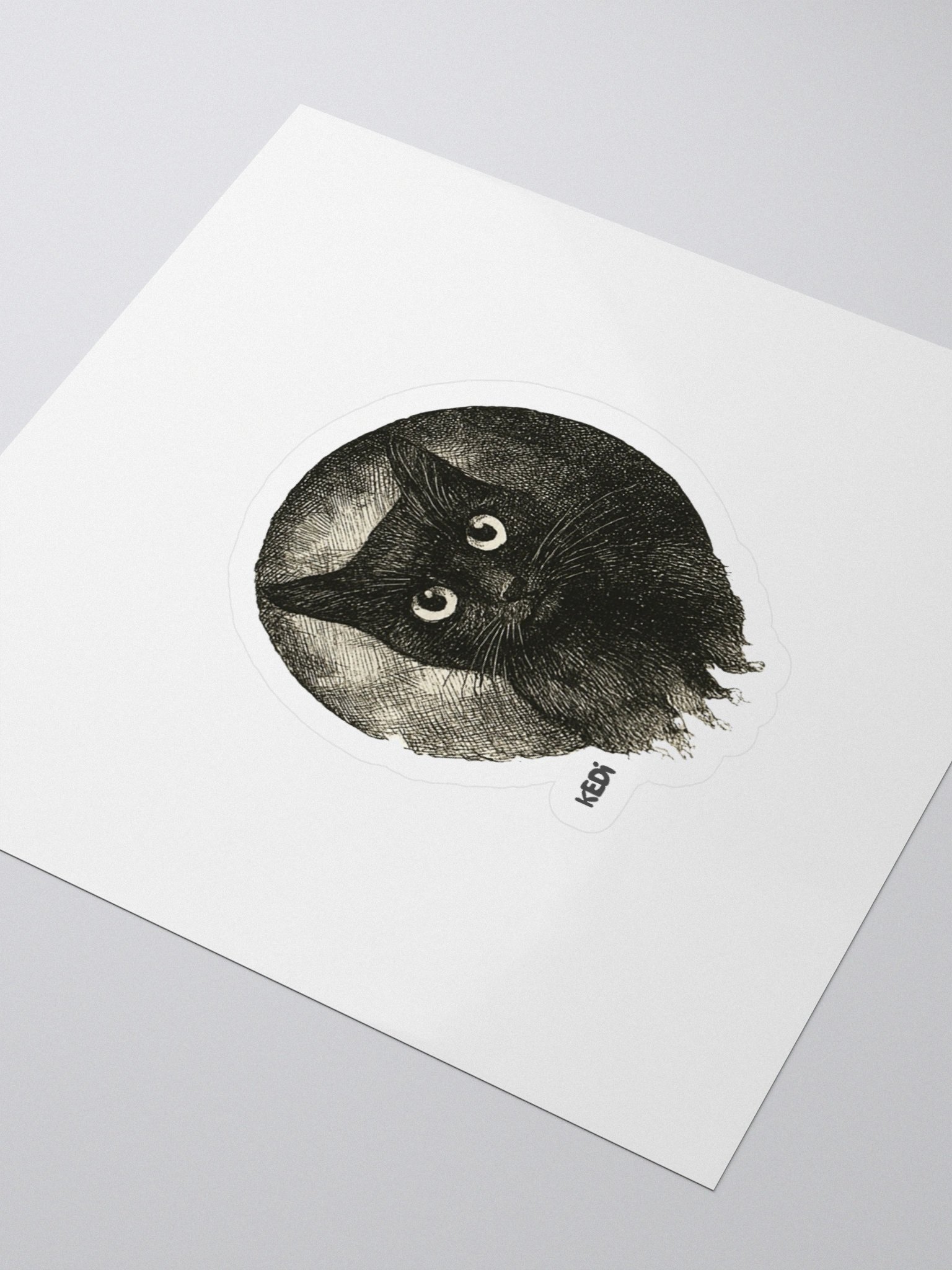 Mystic Feline Kiss Cut Stickers product image (3)