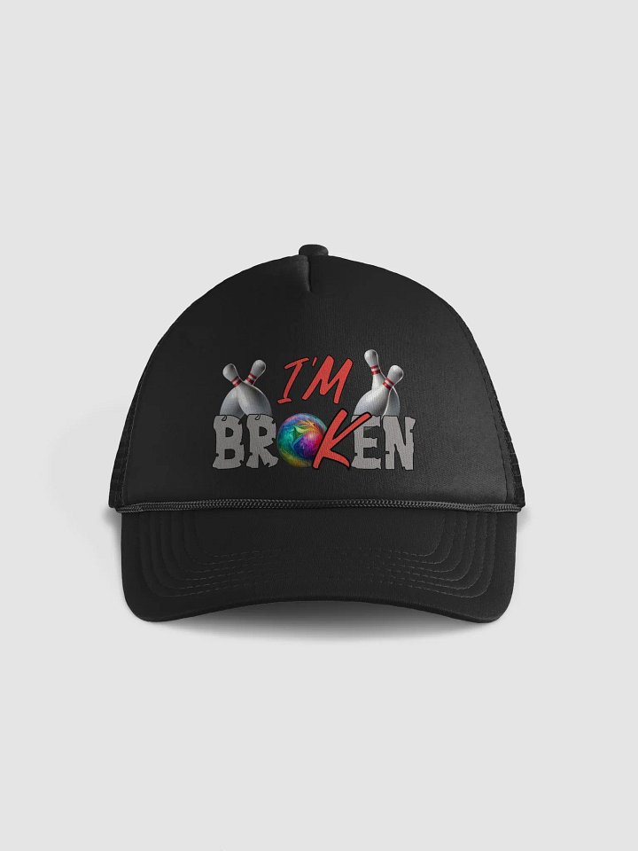 Im Broken Im Ok Bowling Colorful Ball Foam Trucker Hat product image (1)