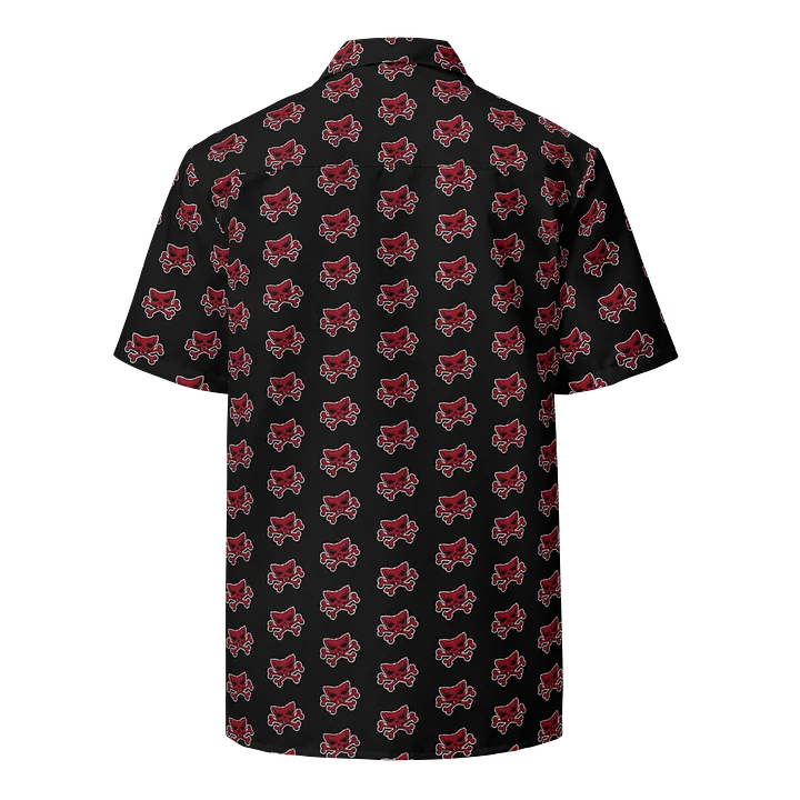 Red Kat Skull Hawaiian Shirt product image (2)