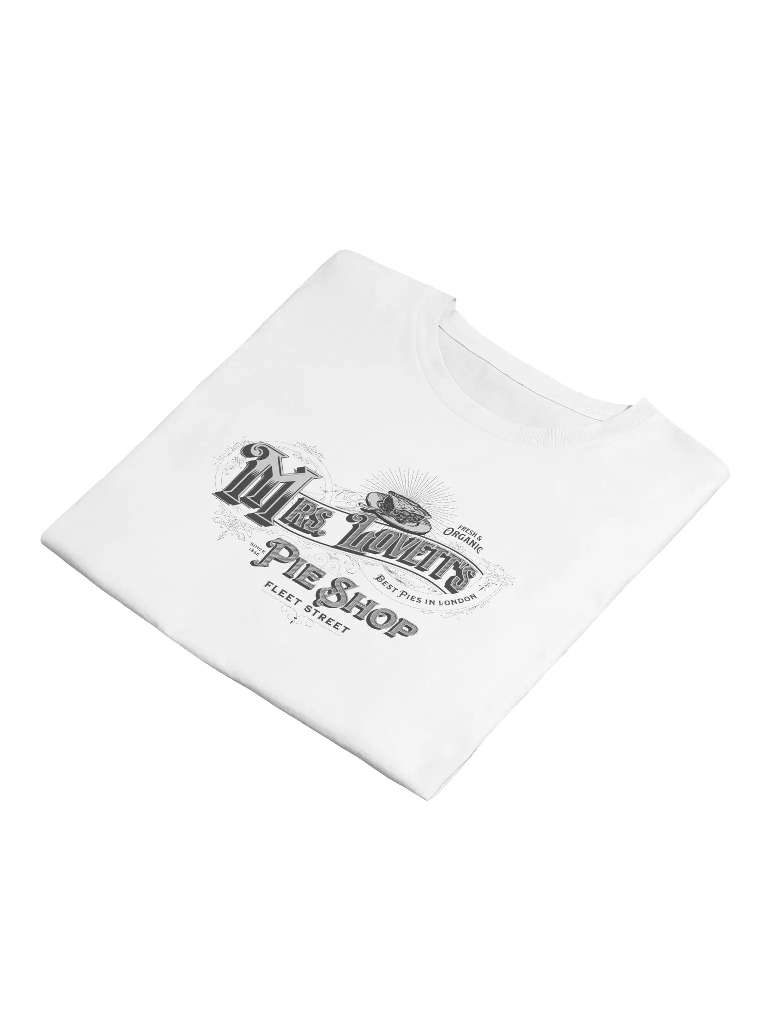 Mrs. Lovett’s Pie Shop Crop Top – AS Colour Women’s Premium Tee for Horror Musical Fans product image (21)