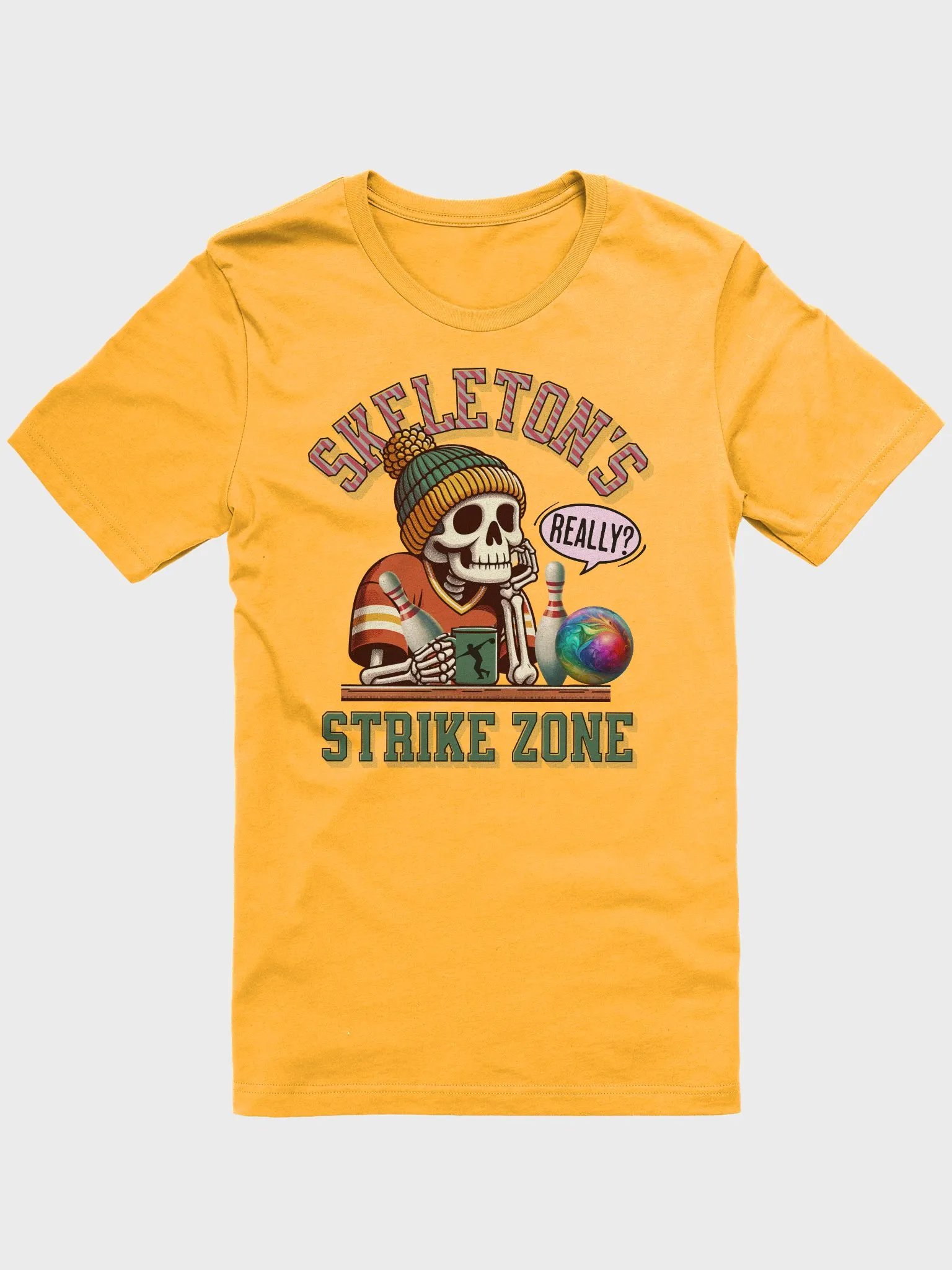 Skeletons Strike Zone Bowling Really Tee product image (1)