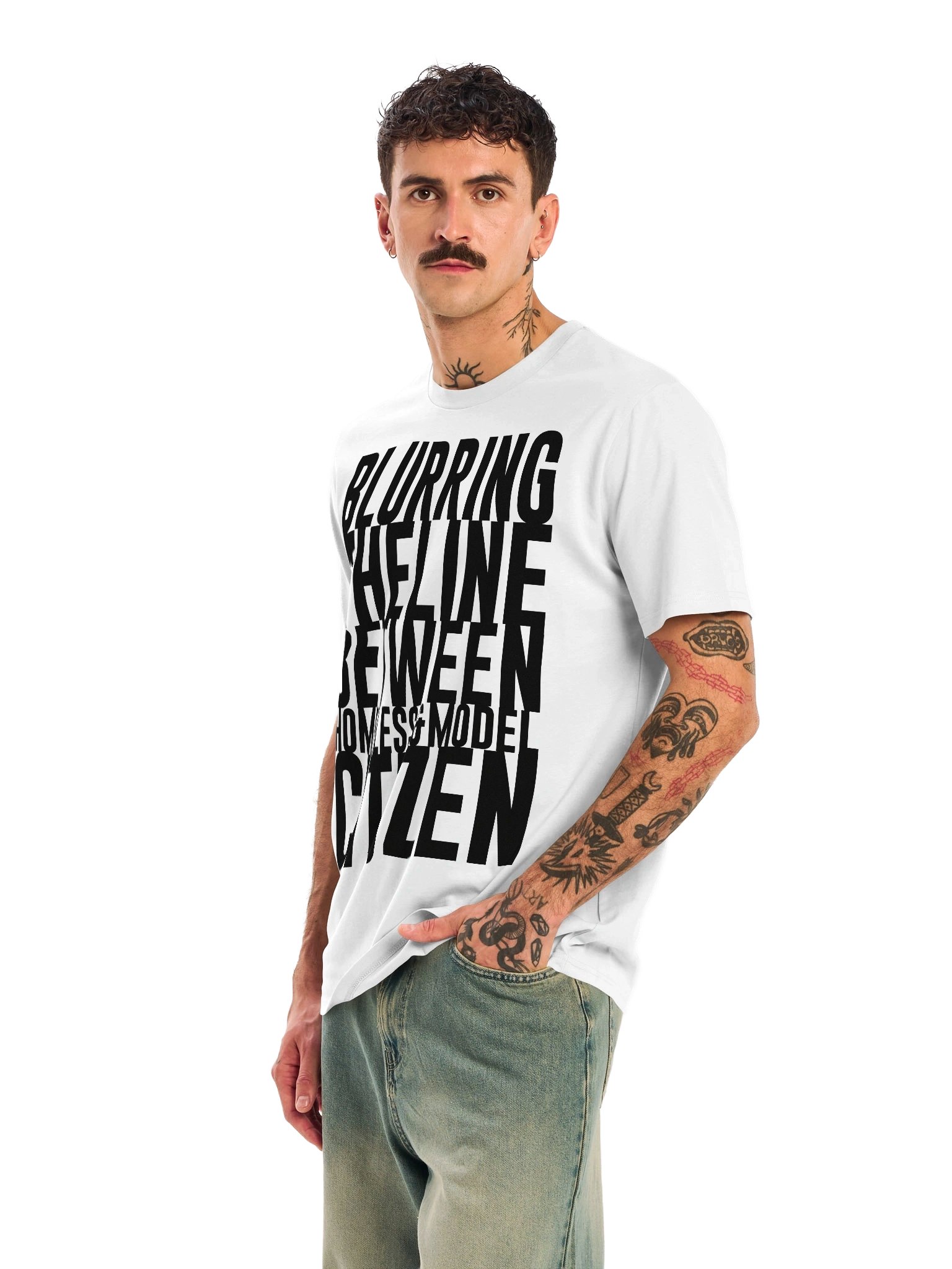 MODEL CITIZEN | WHITE T product image (3)