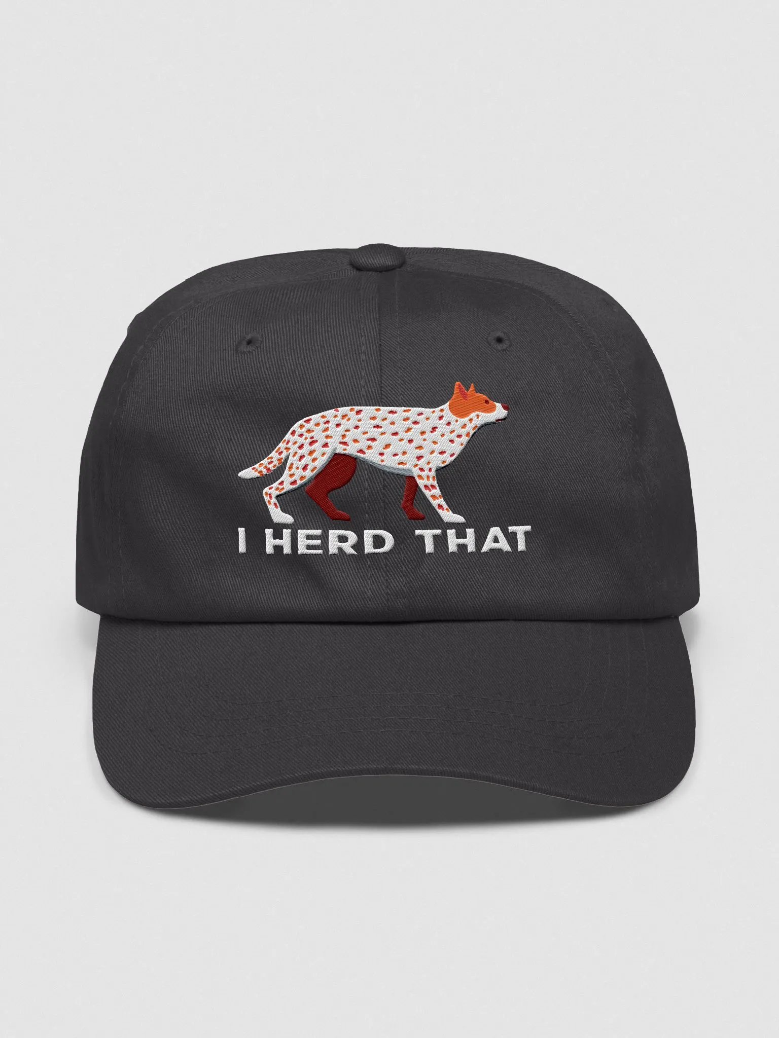 I Herd That Classic Dad Hat(Embroidered) of an Australian Cattle Dog(Red Heeler) product image (1)