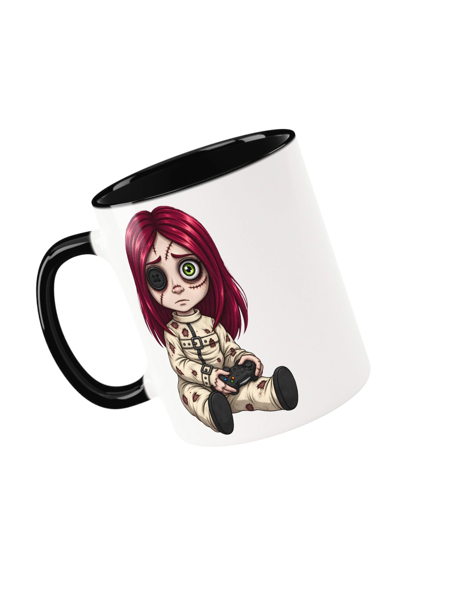 Creepy Gamer Doll – Ceramic Mug product image (48)