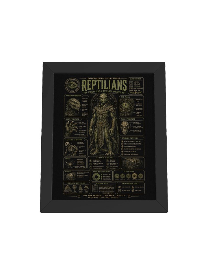 Reptilians: Extraterrestrial Species Profile Poster product image (1)