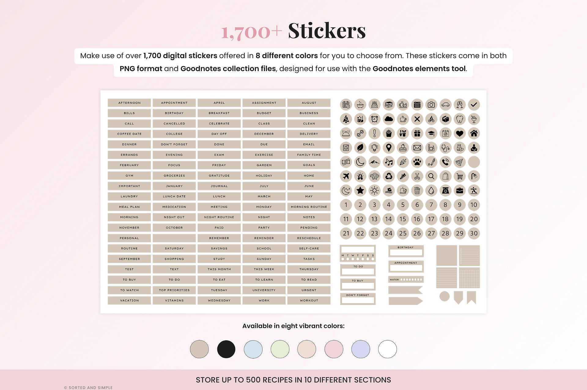 Digital Recipe Book - Pink product image (7)