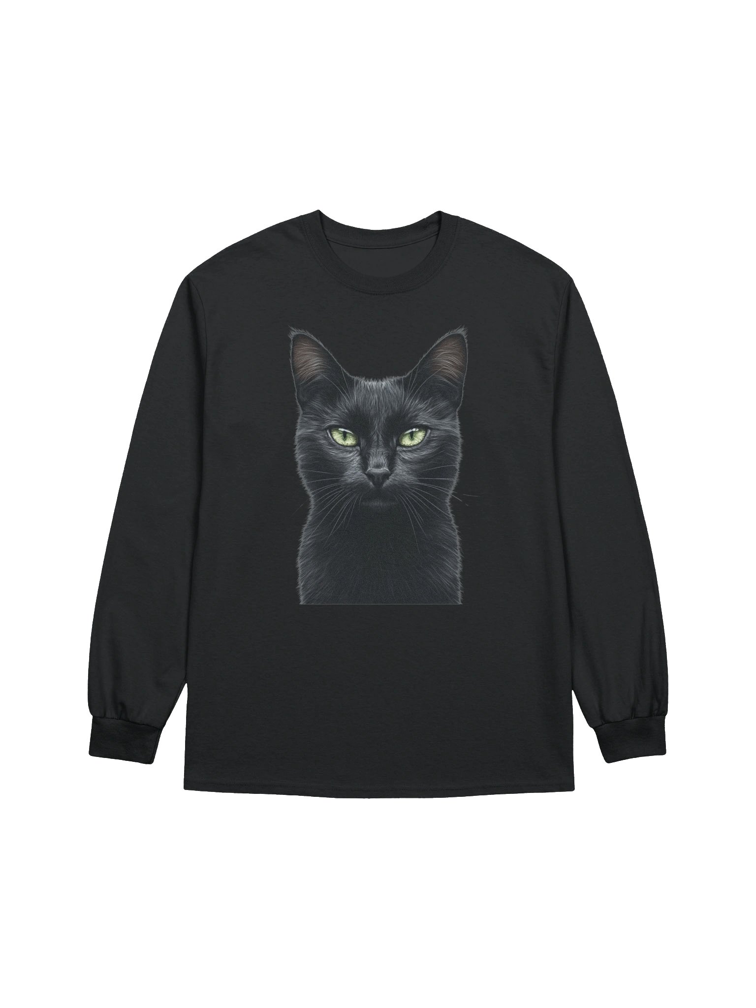 Lucky Black Cat Long-Sleeve T-Shirt product image (1)