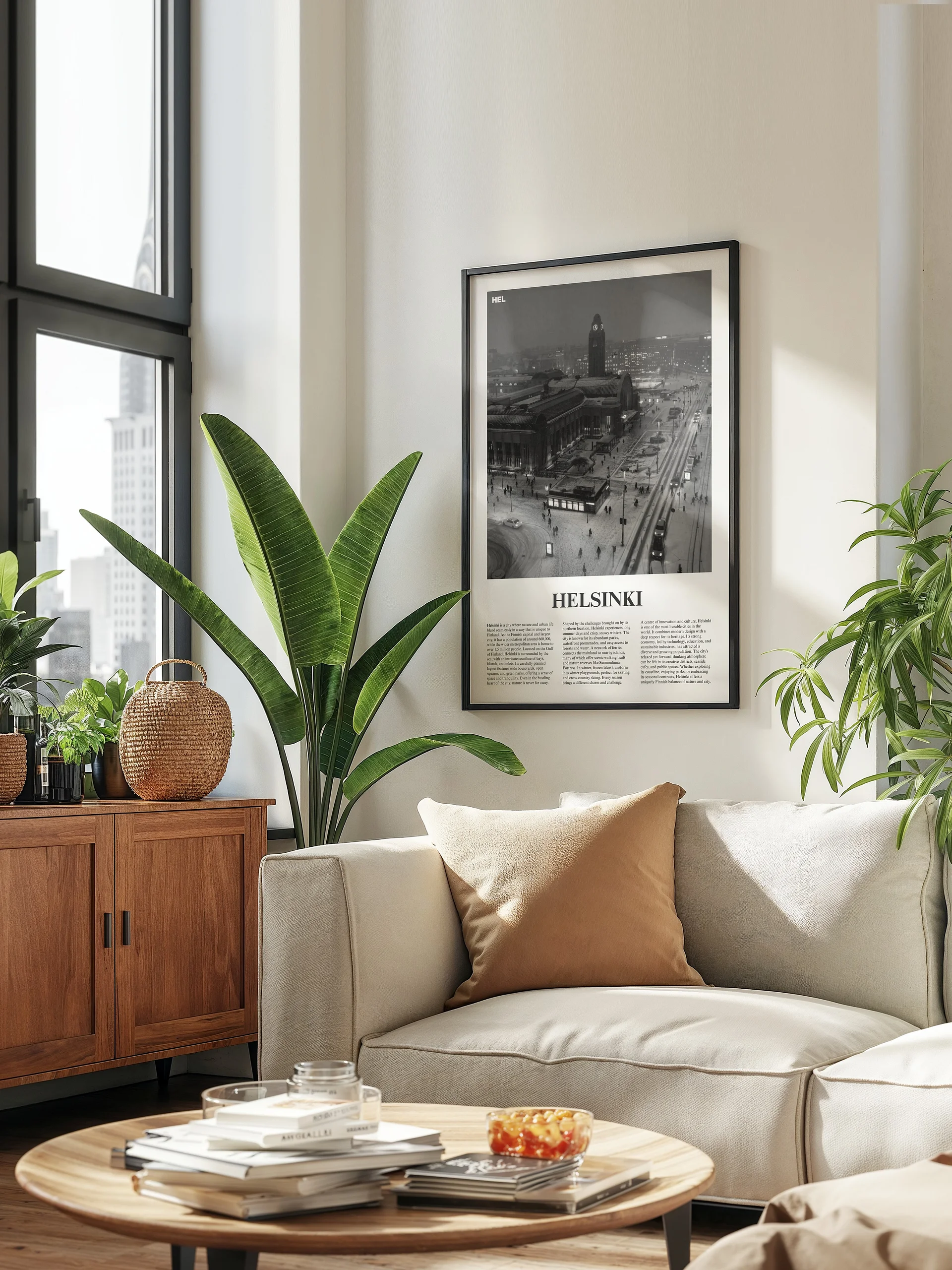 Helsinki 04 Newspaper Poster | Framed product image (3)