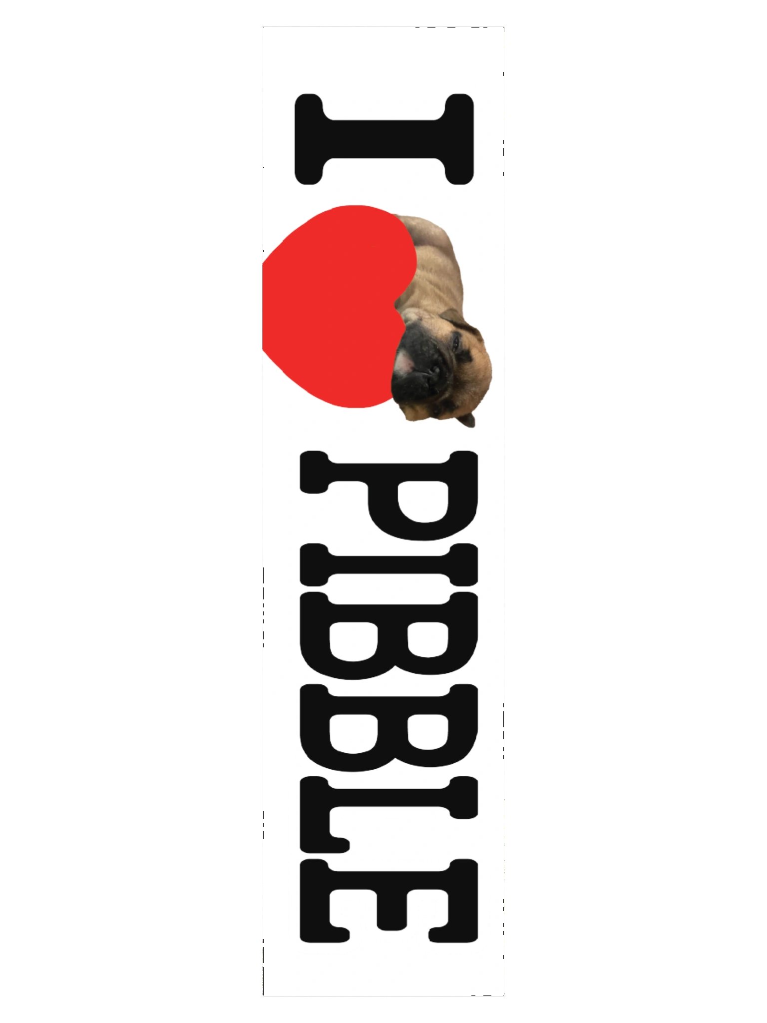 I HEART PIBBLE BUMPER STICKER product image (3)