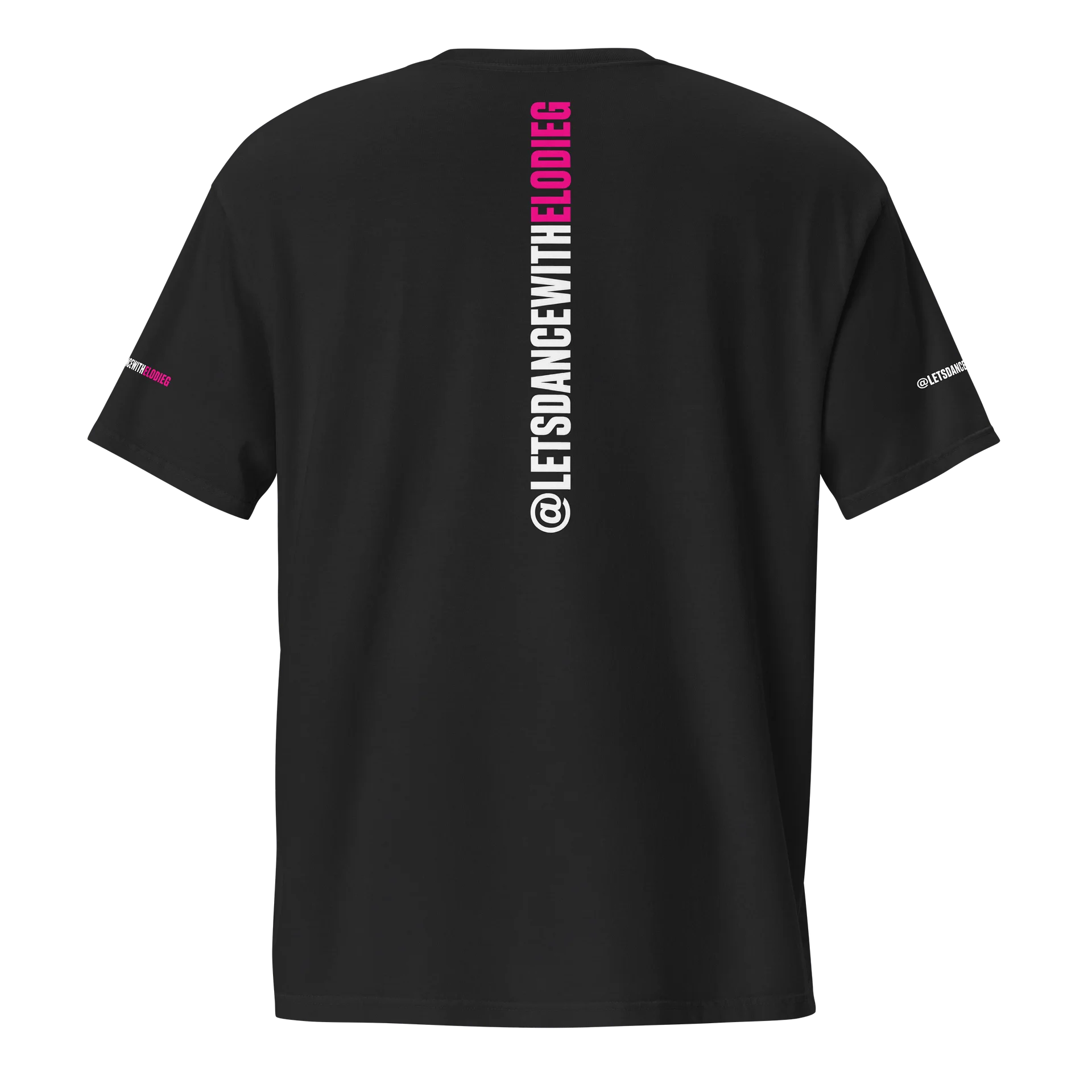 Elodie G Bold Magenta Typography Pocket Tee product image (2)