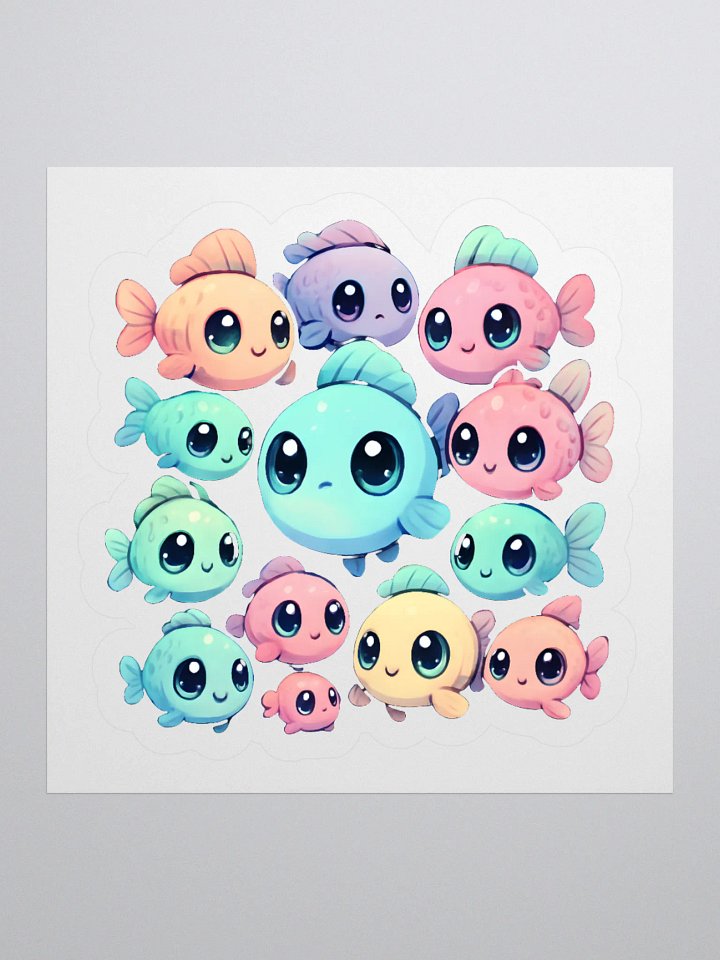 Whimsical Fish Friends #1 Sticker Set product image (1)