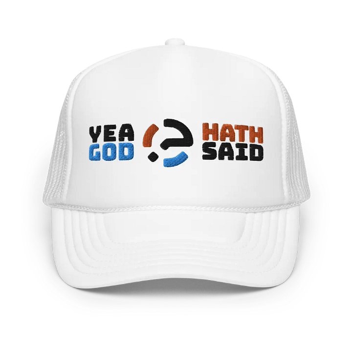 Yea God Hath Said - Embroidered Cap White product image (1)