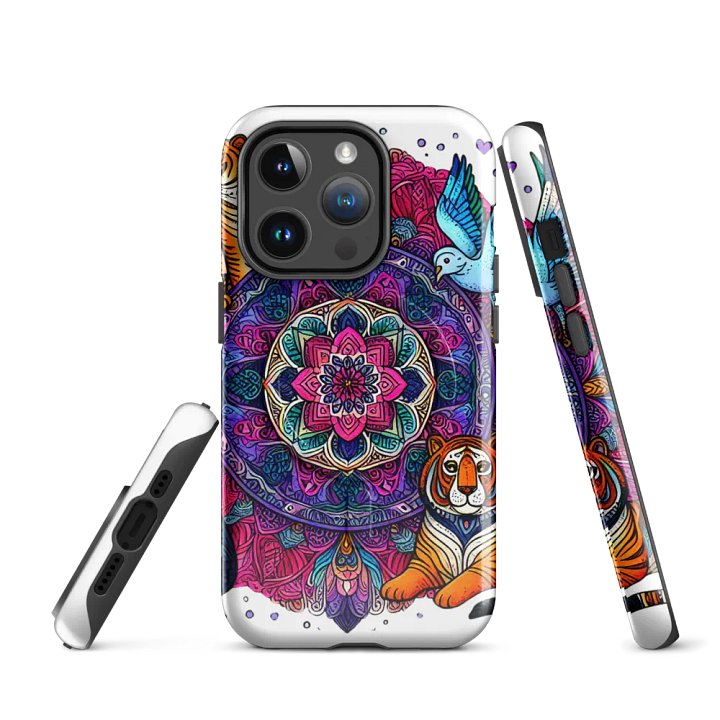MagSafe® Tough Case for iPhone® | Mandala Wild: AI-Designed Collection of Animal Motifs product image (3)