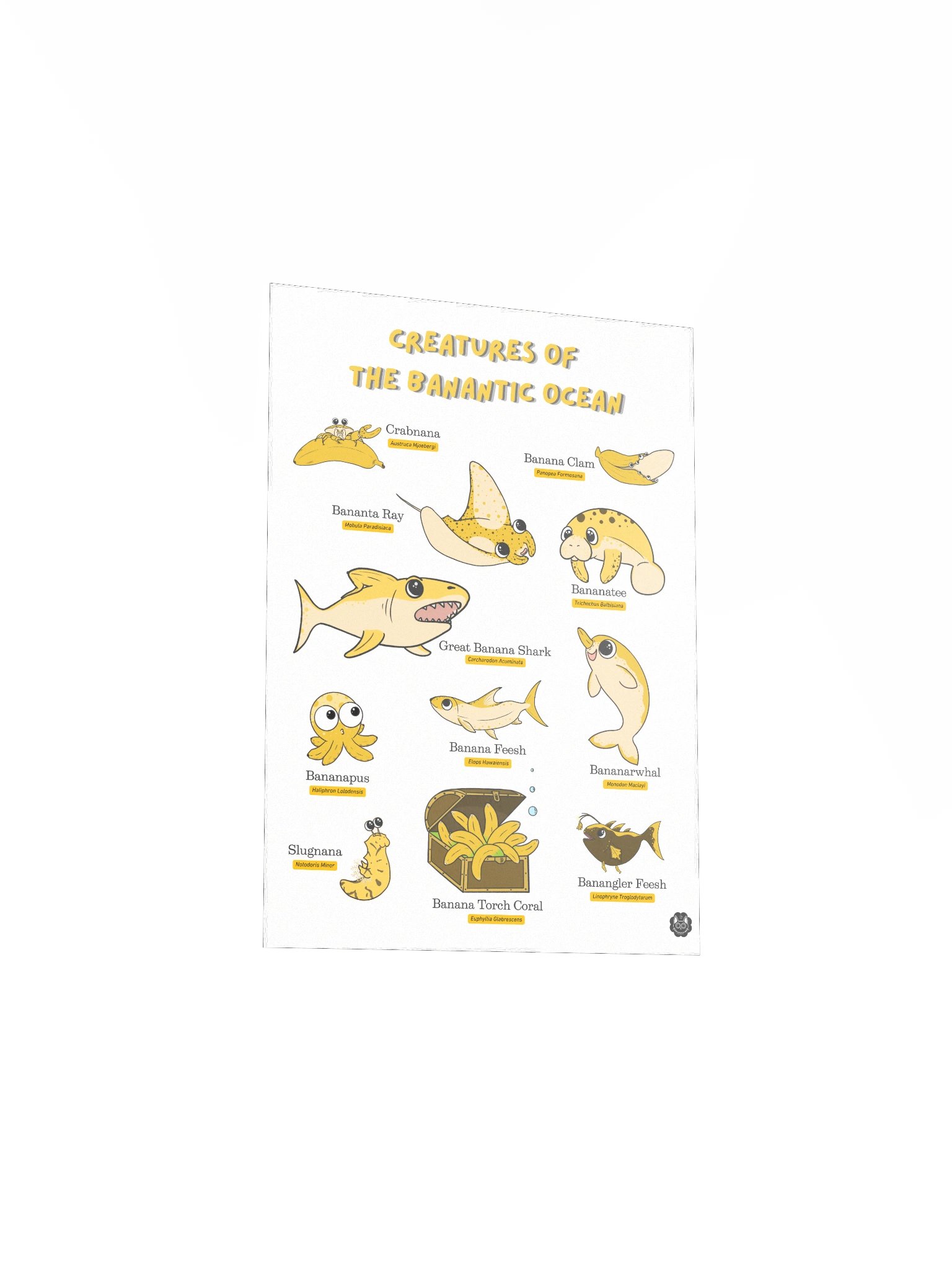 Creatures of the Banantic Ocean Field Guide Wall Art product image (3)