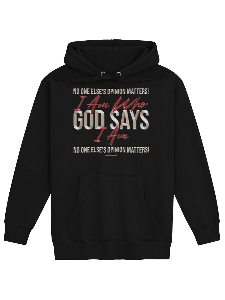 I Am Who God Says I Am, Drk Hoodie BV product image (2)