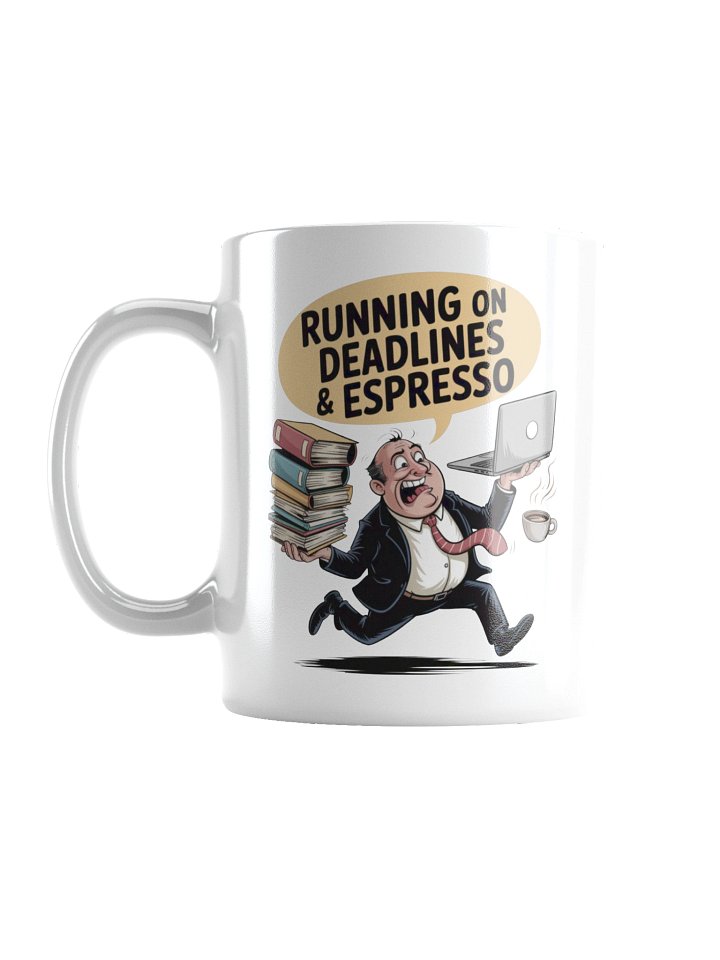 Running on Deadlines and Espresso Mug – Funny Boss Gift product image (1)