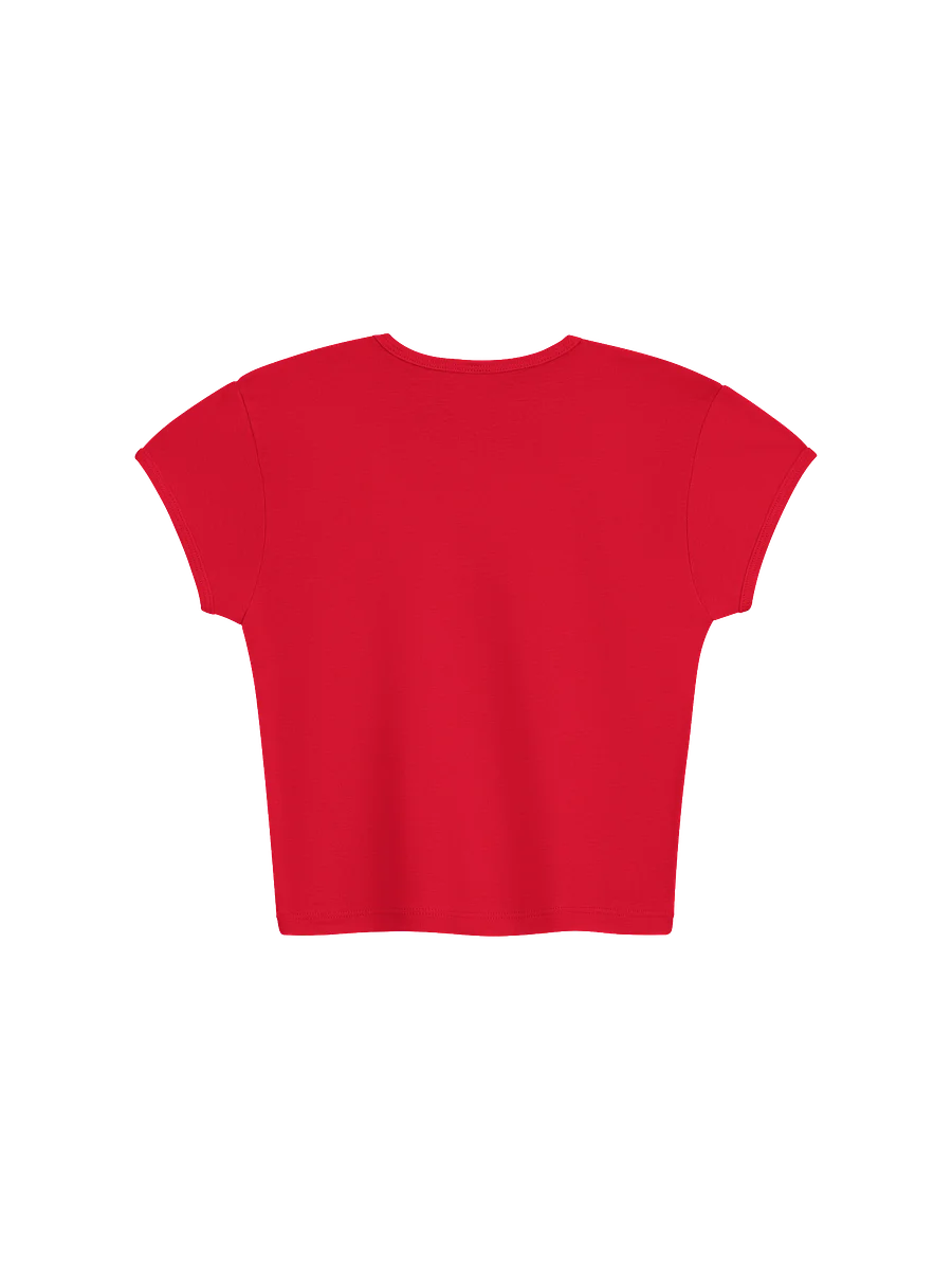 CIRCLE: Womens Ribbed Baby Tee Crop Top product image (2)