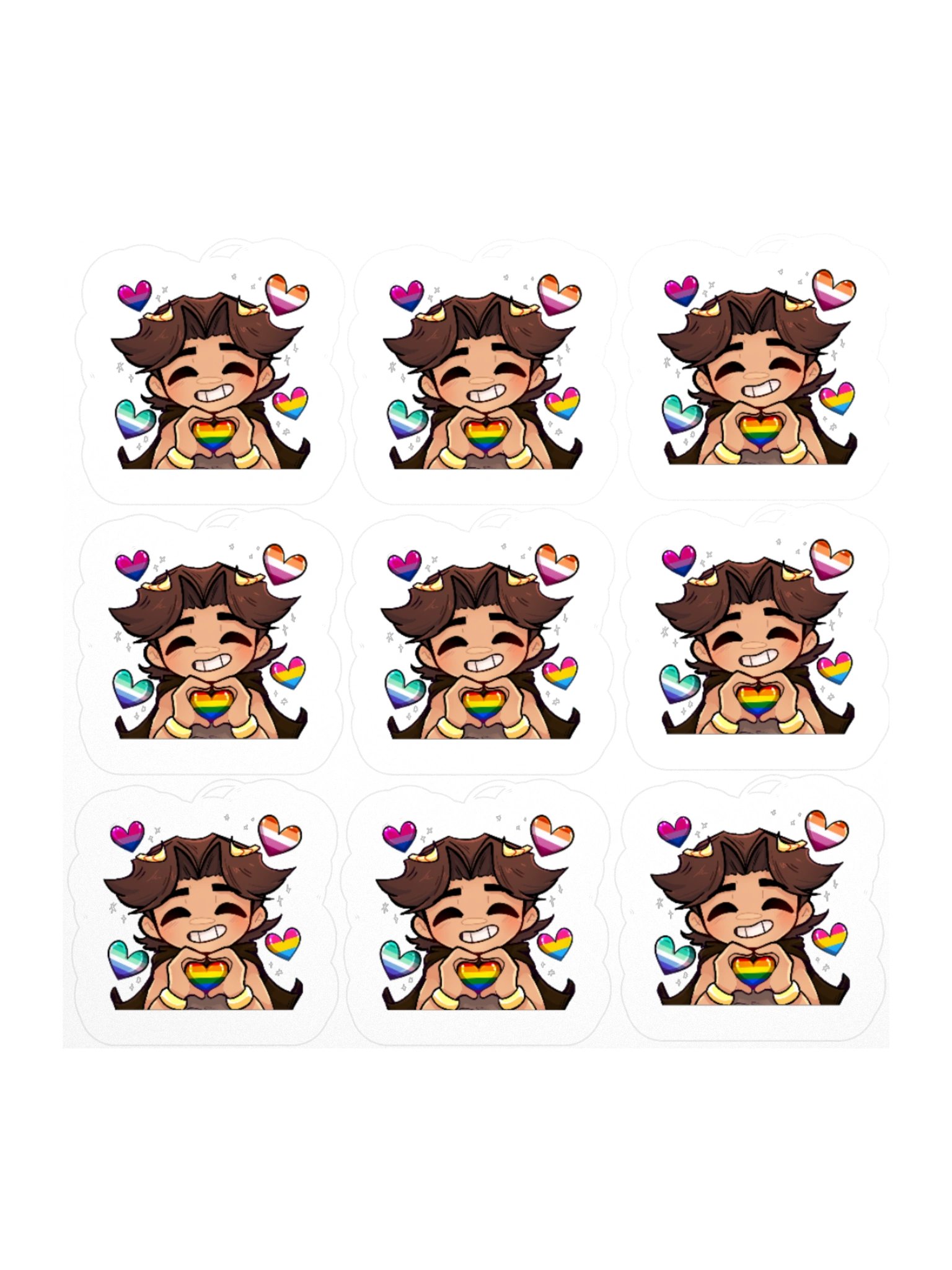 Nukeri Emote Sticker Set - 9x Pride product image (2)
