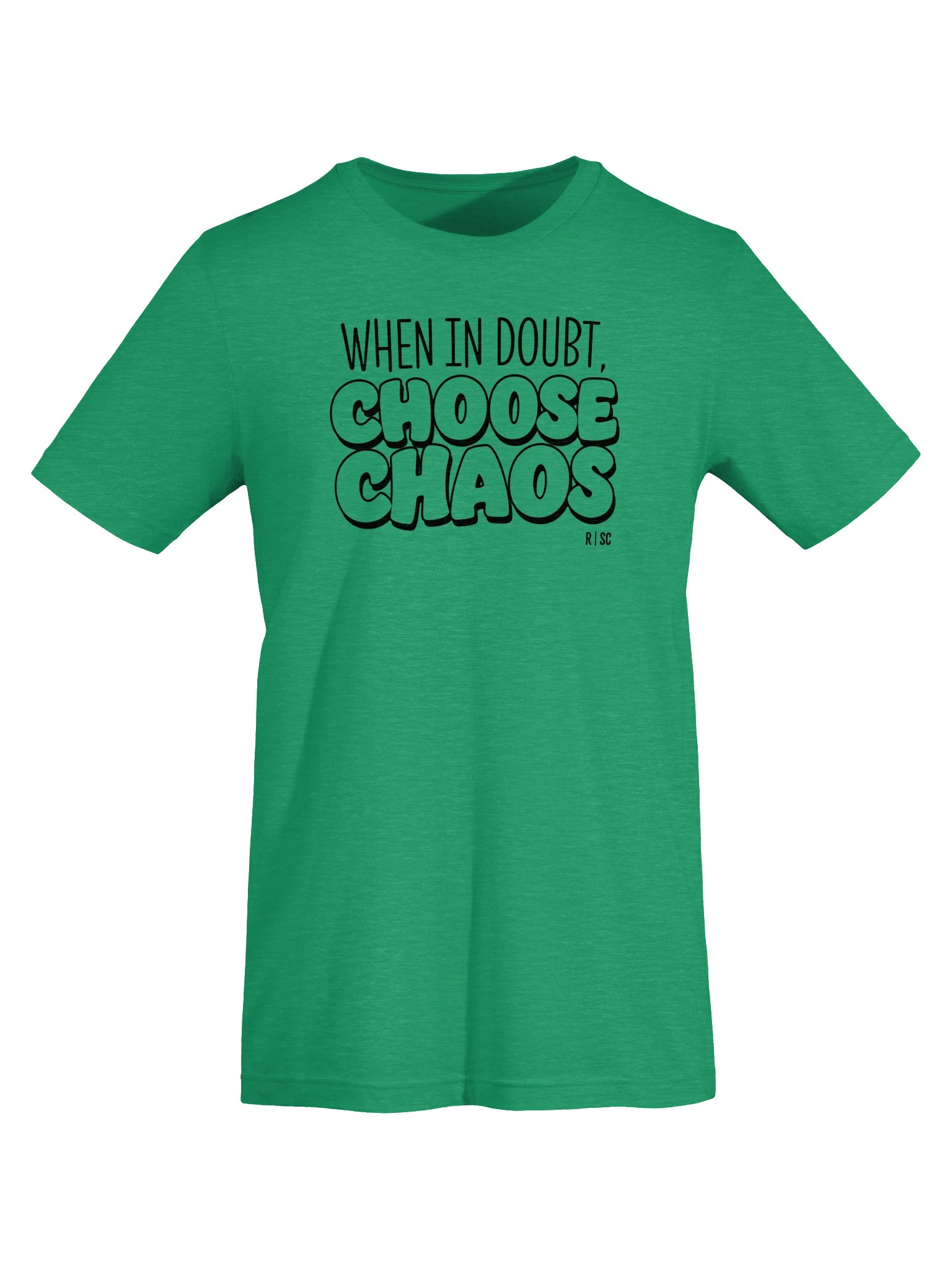 When in Doubt Choose Chaos T-shirt (Black) product image (95)