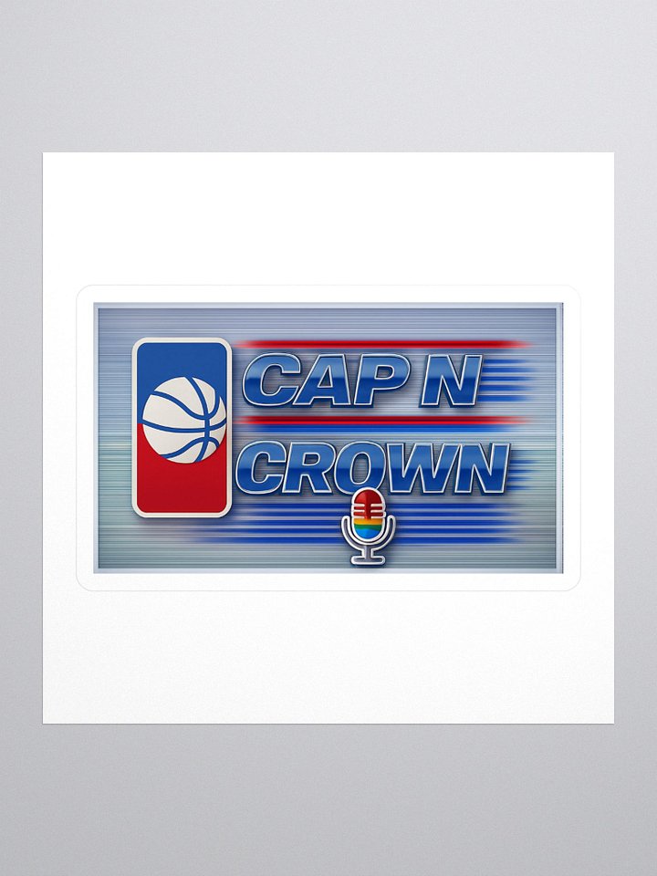 Cap N Crown Logo Sticker (NBA on NBC) product image (1)