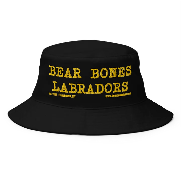 Bucket Hat with Gold Text product image (1)