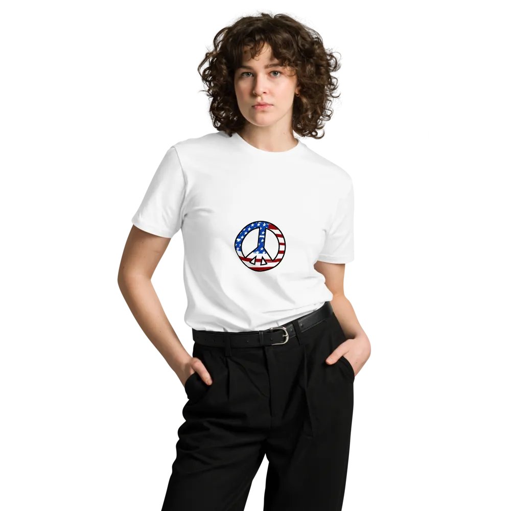 US Peace Cotton Tee Shirt product image (8)