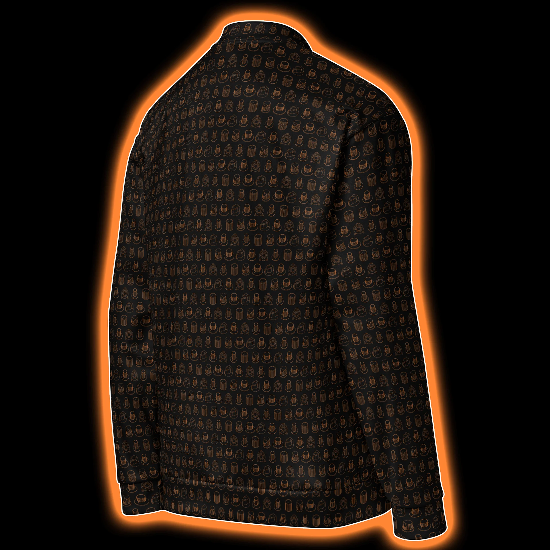 Synthesis Icons Studio Jacket - (7 Iconic Synth Knobs) AMBER product image (4)