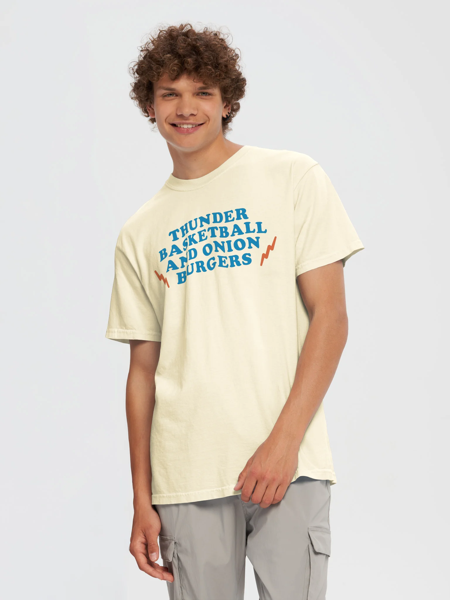 Thunder Basketball and Onion Burgers Tee product image (41)